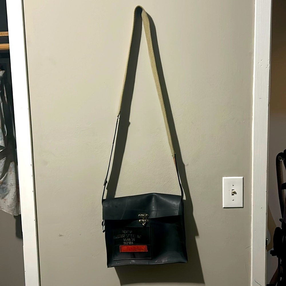 Super cool recycled tire purse